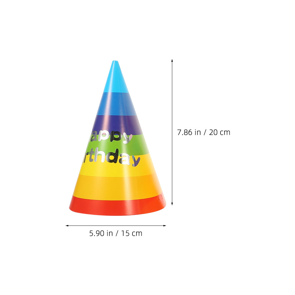 36Pcs Colorful Birthday Party  - Party Hat Cone ulasan dan harga