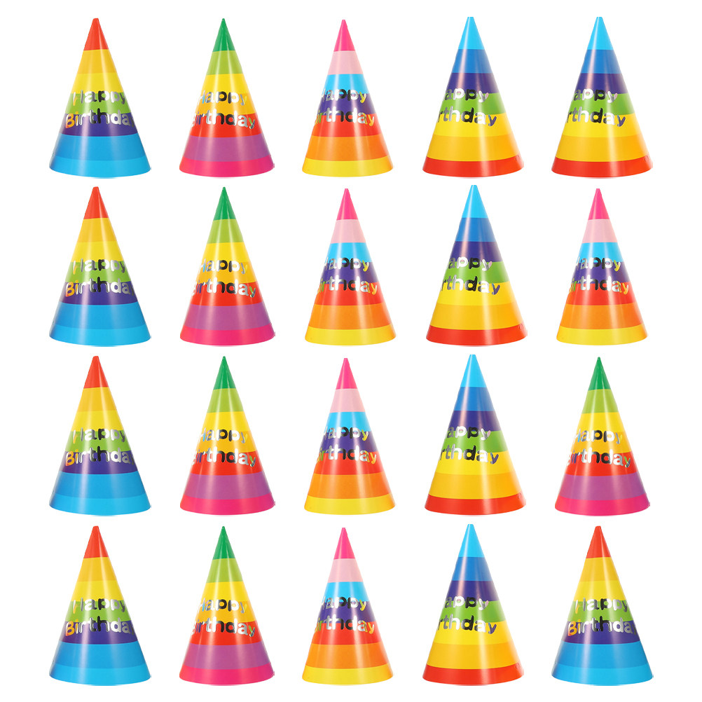 36Pcs Colorful Birthday Party  - Party Hat Cone ulasan dan harga