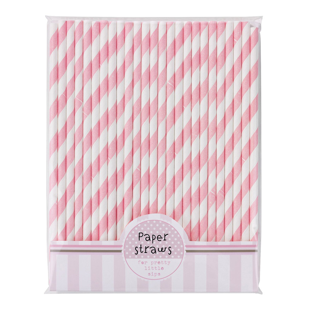 30Pcs Colorful Paper Striped S - Paper Straw Color ulasan dan harga