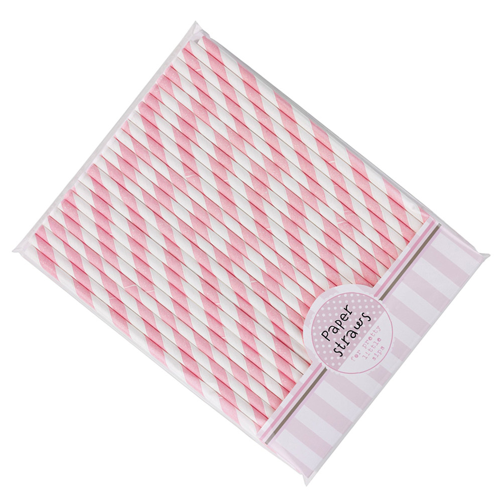 30Pcs Colorful Paper Striped S - Paper Straw Color ulasan dan harga