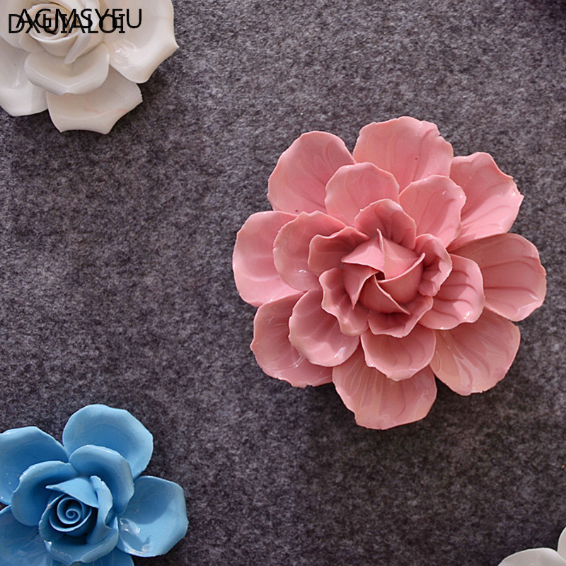 1pc Wall mounted ceramic flowe - Flower Wall Panel ulasan dan harga