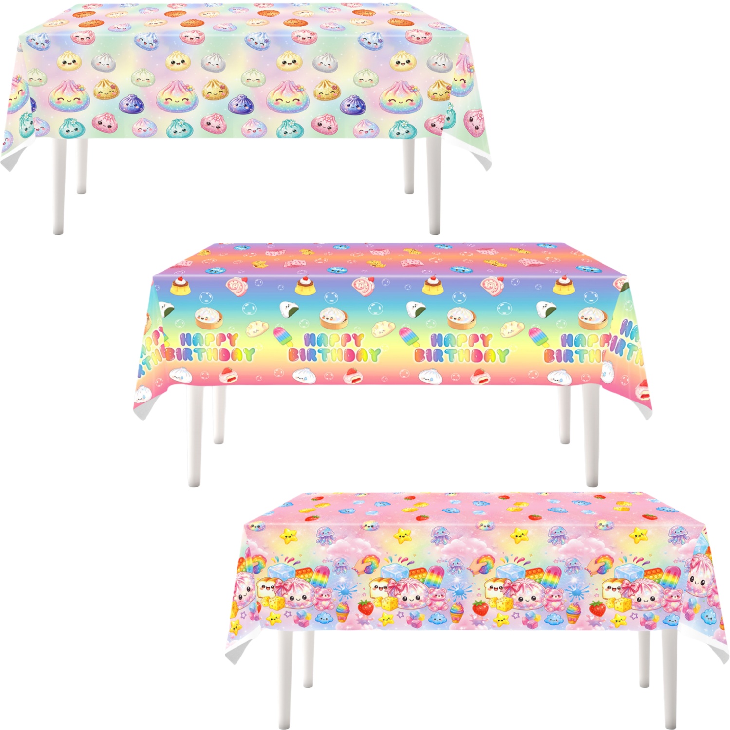 Kids Birthday Disposable Table - Table Cloth Disposable ulasan dan harga