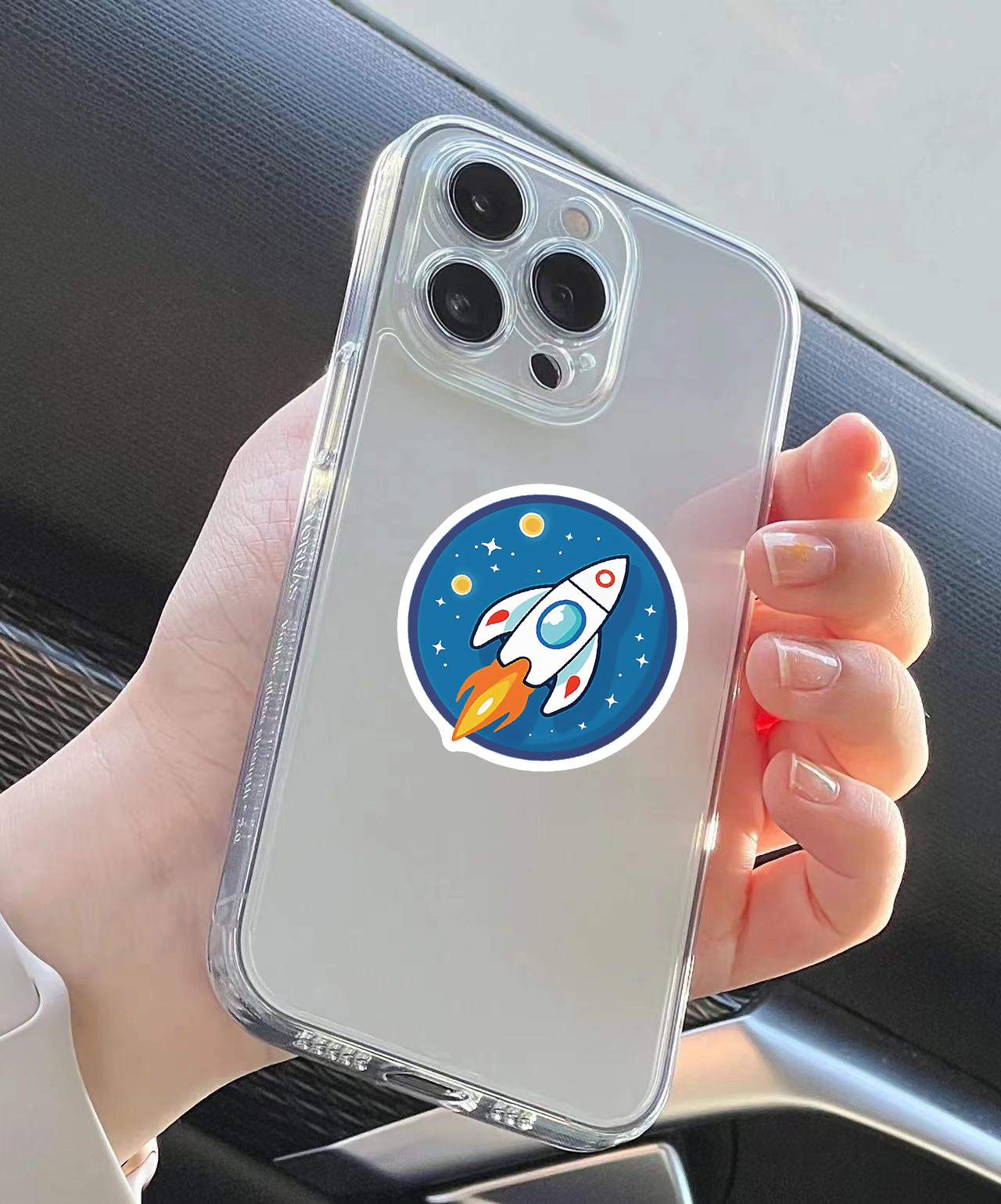 50PCS Cartoon Hand drawn Space - Plastic Cup 50Pcs ulasan dan harga