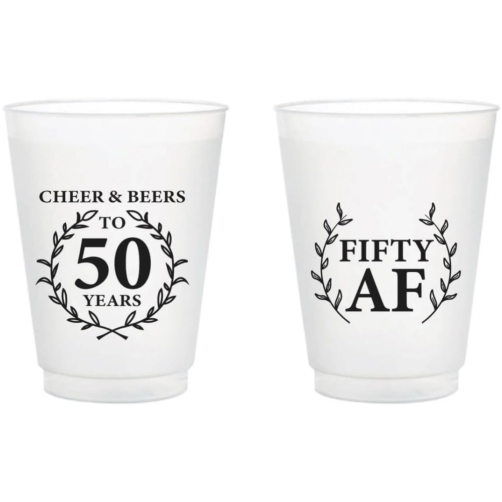 10/50 Personalized Frosted Pla - Plastic Cup 50Pcs ulasan dan harga