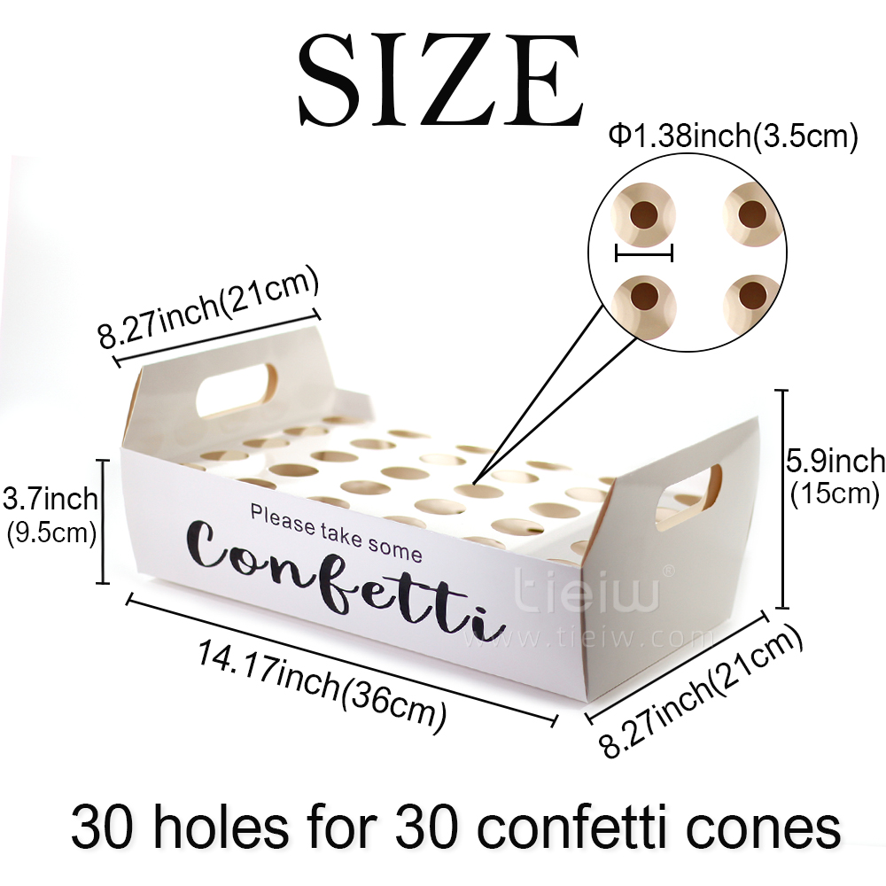 confetti cones holder natural  - Cotton Candy Cone ulasan dan harga