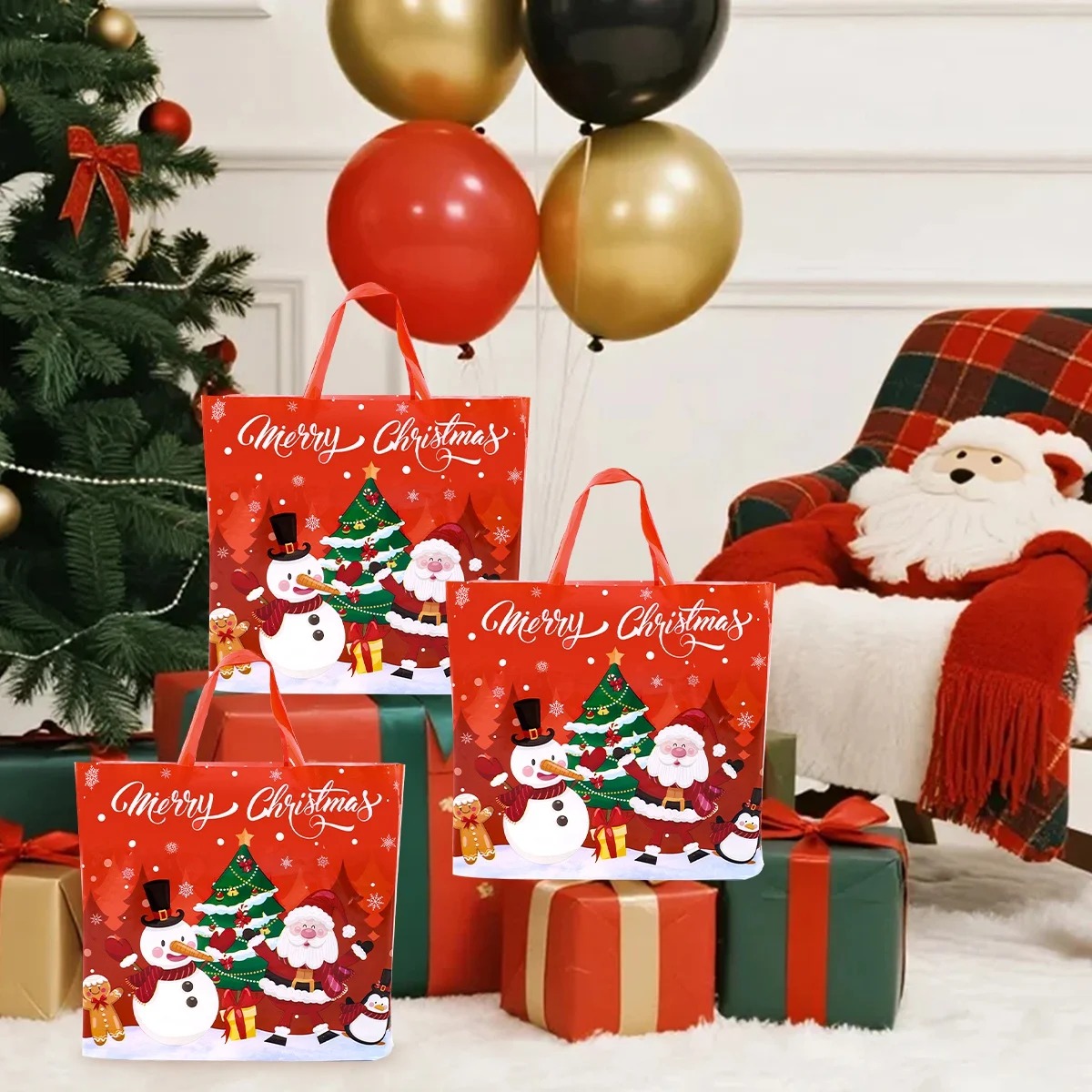 5pcs Christmas Reusable Gift B - Event Party Shop ulasan dan harga
