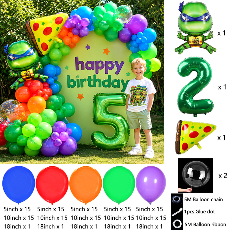 Kids Party Ninja Turtles Ballo - Balloon Arch Kit ulasan dan harga
