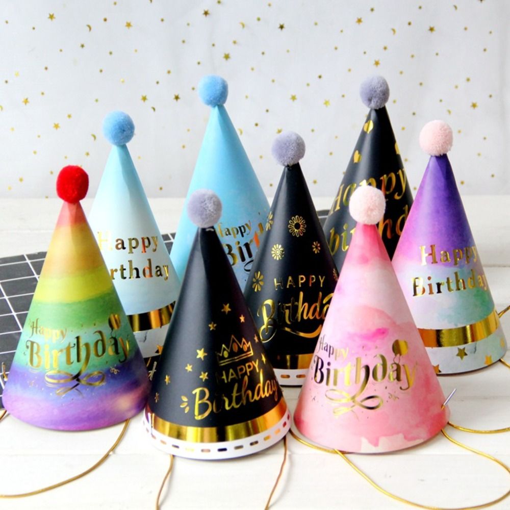 Happy Birthday Party Hats DIY  - Party Hat Cone ulasan dan harga