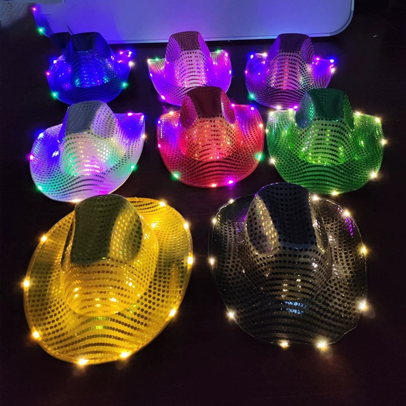 Blinky LED Light Cowboy Cowgir - Party Hat Cone ulasan dan harga