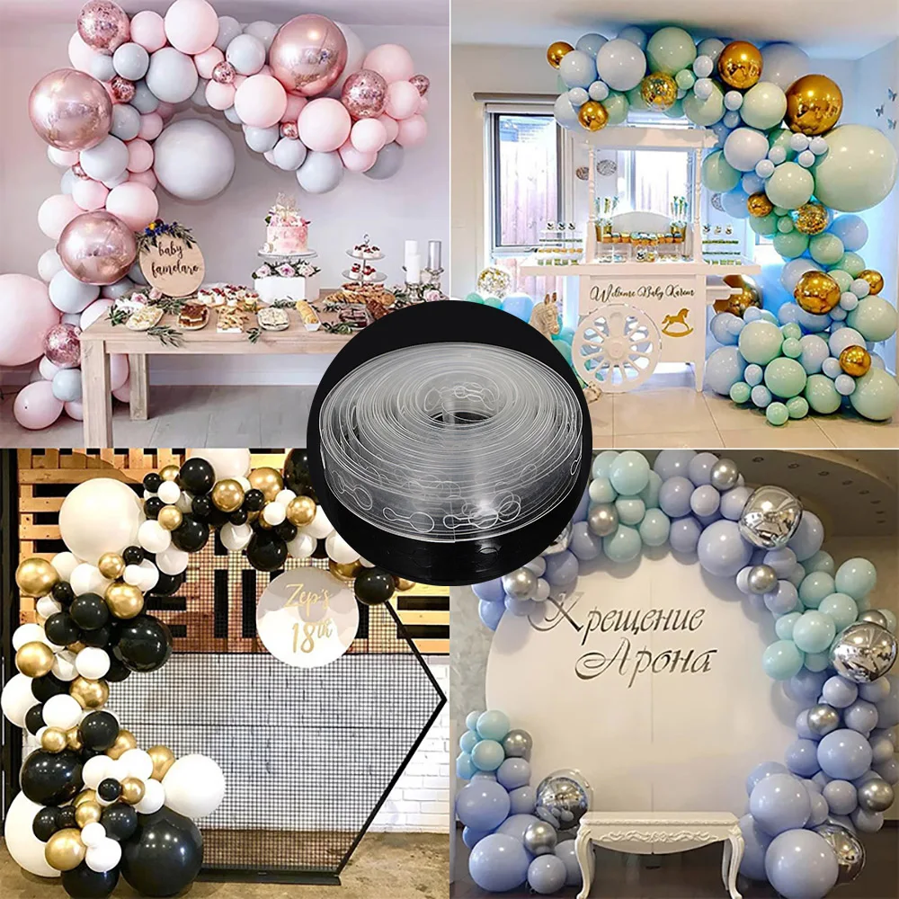5M Transparent Balloon Chain S - Balloon Arch Kit ulasan dan harga
