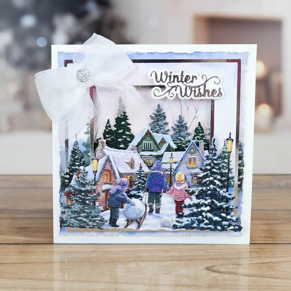 Christmas Yuletide Row Winterb - Flower Wall Panel ulasan dan harga