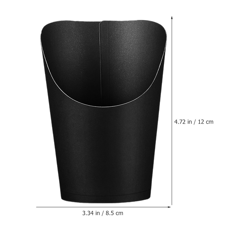 50Pcs Kraft Paper French Fries - Plastic Cup 50Pcs ulasan dan harga