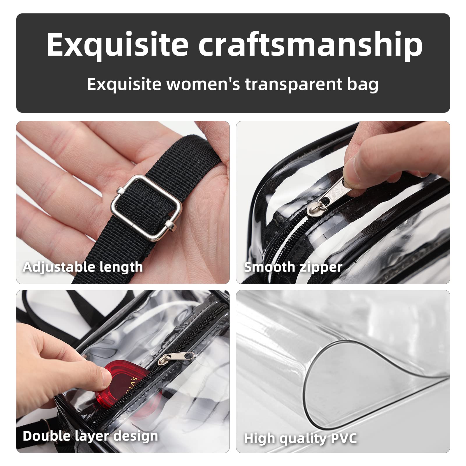 1-10PCS Women Clear Crossbody  - Event & Party Supply ulasan dan harga