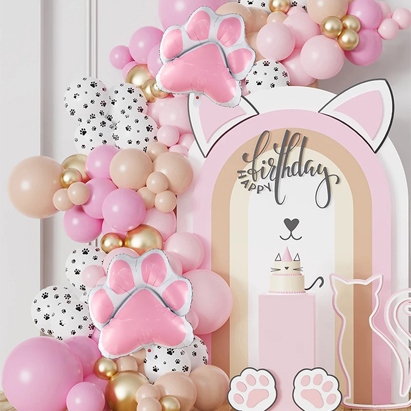 91Pcs New Meow Cat Theme Ballo - Balloon Arch Kit ulasan dan harga