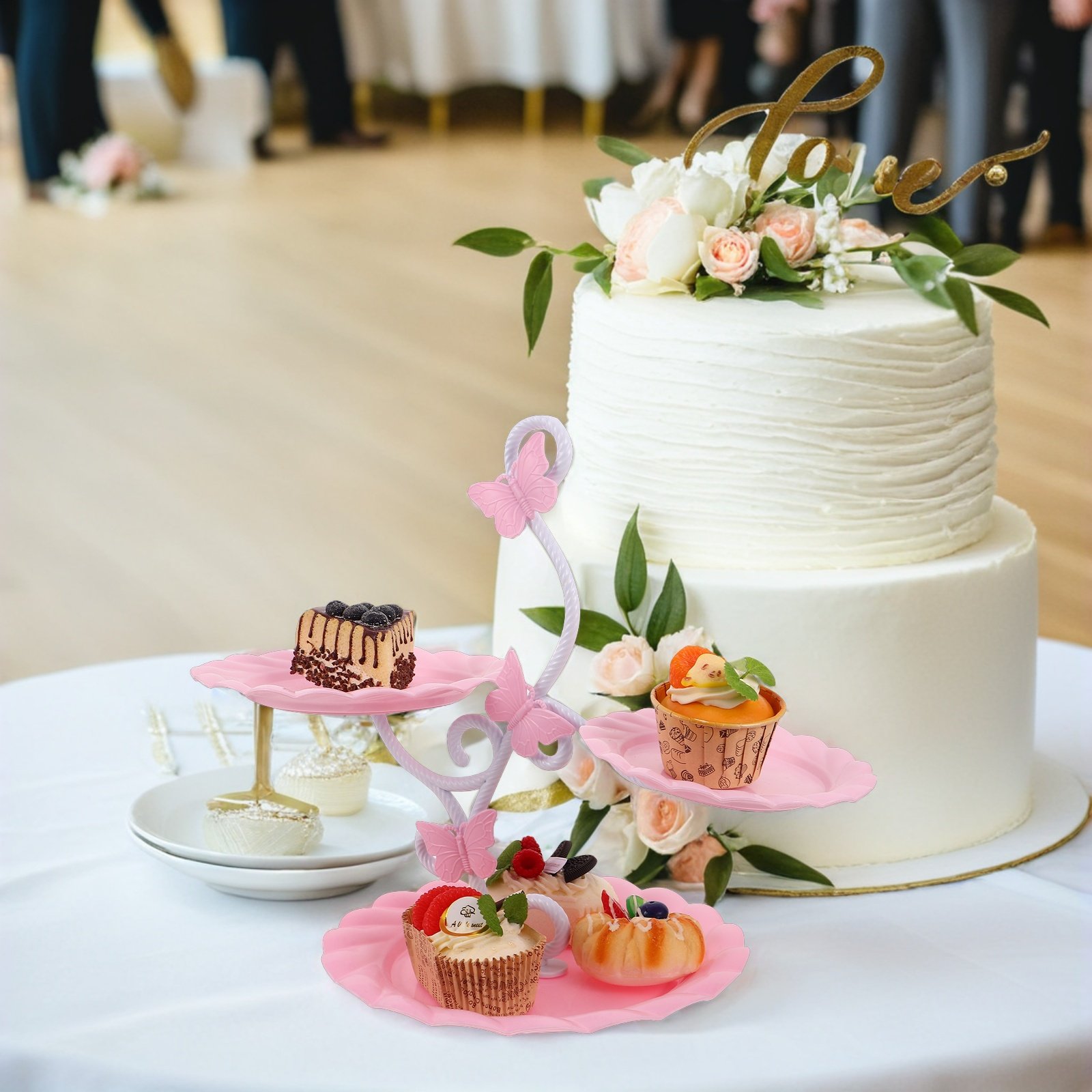 3 Tier Cake Display Stand Eleg - Cupcake Stand Tier ulasan dan harga