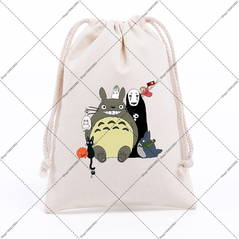 Totoro Cotton Cute Drawstring  - Party Favor Bag ulasan dan harga