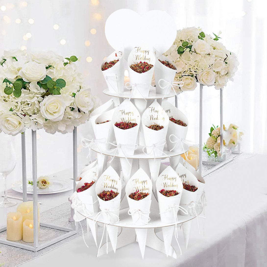 Wedding Confetti Cones Holder  - Cotton Candy Cone ulasan dan harga